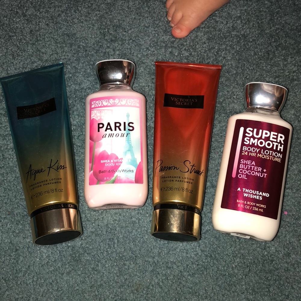 4 creams by vs and bath and body